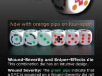ASL Battledice Sniper Effects Wound Severity 16mm