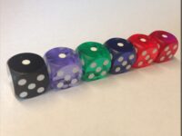 12.5mm Precision Backgammon Die - Blue