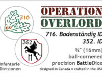 D-Day - German 716th & 352 Infantry Divisions - 16mm Precision Battle Dice