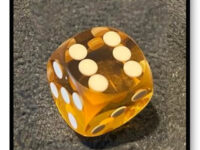 12.5mm Precision Backgammon Die - Yellow