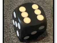 12.5mm Precision Backgammon Die - Black