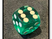 12.5 mm Precision Backgammon Die -Green