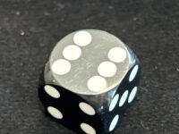 16mm Precision Backgammon Die - Black