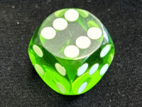16mm Precision Backgammon Dice - Green