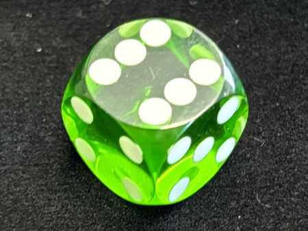 14mm Precision Backgammon Dice - Green