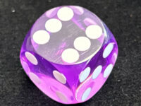 16mm Precision Backgammon Dice - Purple